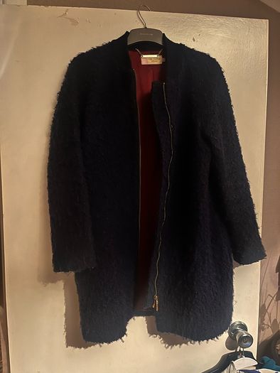 Ted Baker navy teddy coat /M