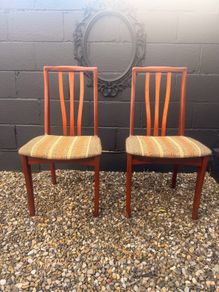 Mid Century Dining Chairs x 2