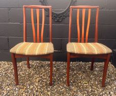 Mid Century Dining Chairs x 2