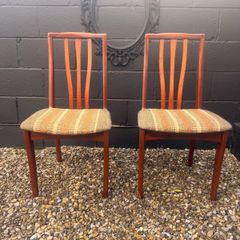 Mid Century Dining Chairs x 2