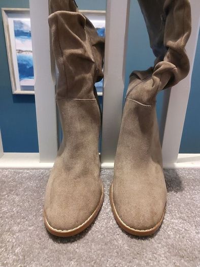 Next Nude tall boots - size 6.5