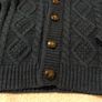 navy blue Shawl Neck Cardigan Image 4