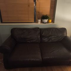 2 seater leather