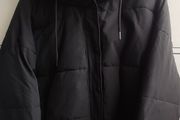 Primark Black Hooded Puffer Jacket Coat Size XL  Worn Once