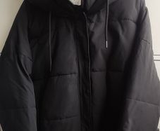 Primark Black Hooded Puffer Jacket Coat Size XL  Worn Once