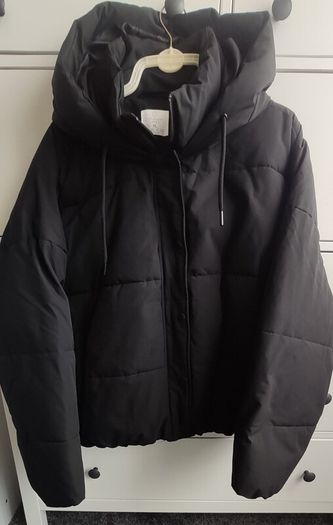 Primark Black Hooded Puffer Jacket Coat Size XL  Worn Once