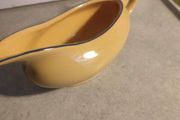 Vintage 1990,s RAYWARE SIENA Italian yellow LARGE Gravy Boat Europe used.