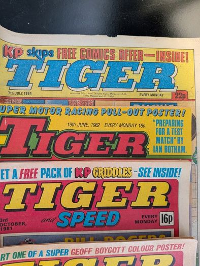 10 x Vintage 1980s Comics Lot  Eagle Tiger 2000AD Crunch Duran Duran