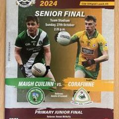 2024 Corofin v Moycullen - Galway GAA Senior Football Club Final Programme