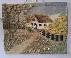 Vintage Jute wall hanging