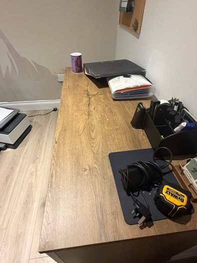 Office Desk with Side Storage & Executive Chair