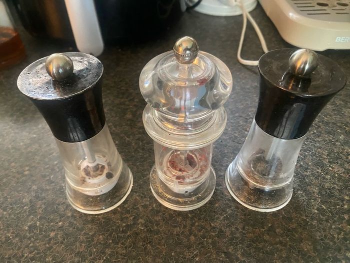 Acrylic Salt and Pepper Mill Grinder set