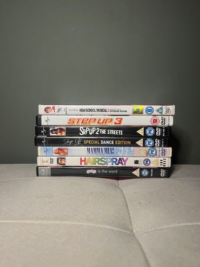 Music and Dance DVD Bundle Step Up 1 2 3 Mamma Mia Hairspray