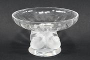 Fantastic signed Lalique France pedestal bowl