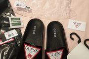 guess pool slides slippers