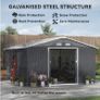 13 x 11ft Garden Metal Storage Shed Image 4