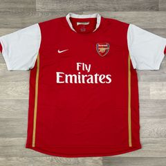 Genuine Vintage 2006 Nike Arsenal London Home Jersey Shirt Mens XL
