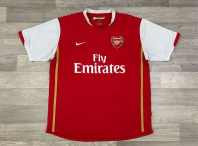 Genuine Vintage 2006 Nike Arsenal London Home Jersey Shirt Mens XL