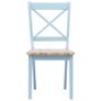5 Piece Dining Set Solid Rubber Wood Grey and Brown Image 9