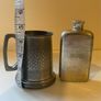 Vintage Pewter Tankard & Pewter Flask -Set of 2 Image 3