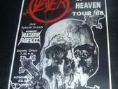 SLAYER concert poster Top Hat Dunlaoghaire Dublin 1988 South Of Heaven Tour repo