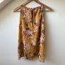 Forever New Mustard Yellow Floral Halter Blouse Image 4