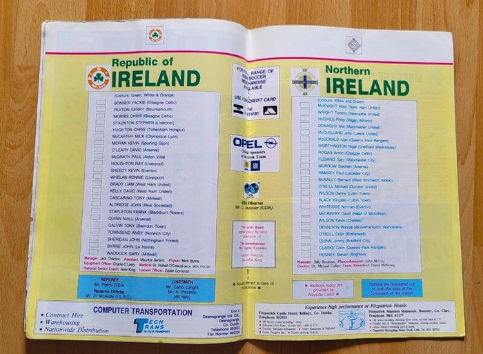 Rep. of Ireland V. Nrt. Ireland - 89 Prog
