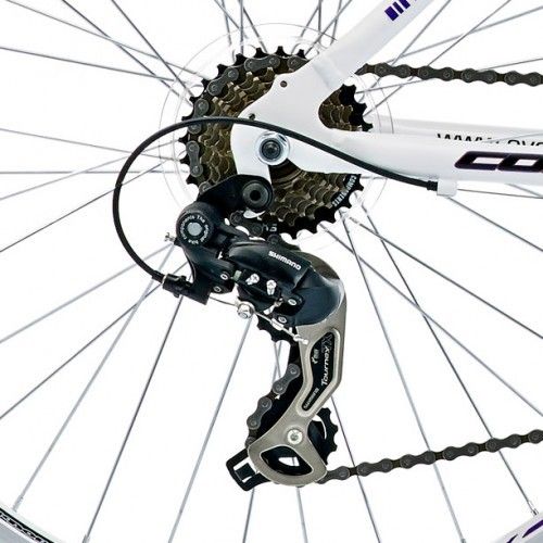 19" Coyote Venice Beach Ladies Alloy FS, 21 Speed, White