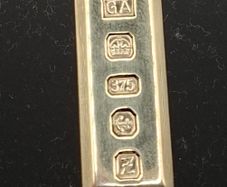 9ct yellow  gold ingot