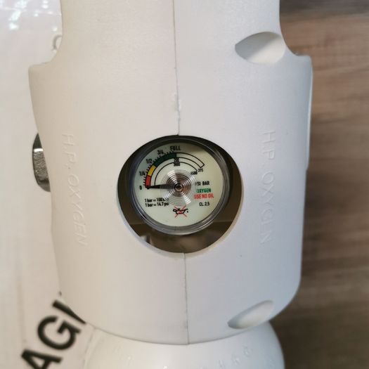 OXYGEN Gima Oxygen Cylinder 3, with reducer and cover - UNI - empty