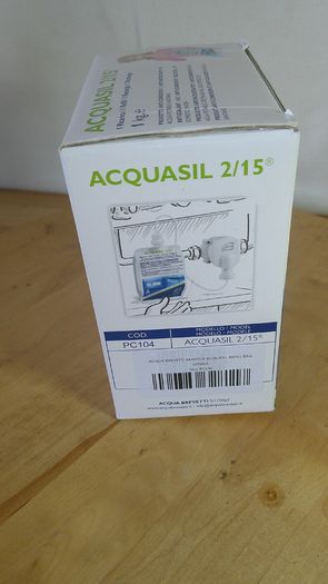 AcquaSIL 2/15 liquid polyphosphate refill pouch for limescale prevention and designed exclusively for the MiniDue product range