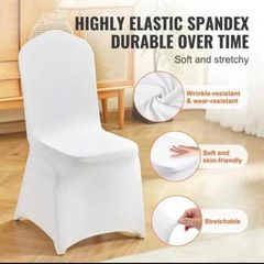 40 BRAND NEW White Spandex Stretch Chair Covers - Never Used