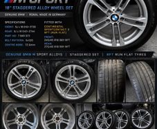 Genuine Bmw staggered Alloys