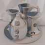 Fabulous Pair of Candle Holders and a Display Plate, Hand-Potted by the Popular and Collectable Irish Potter Suzanne May, Circa 1990s Image 3