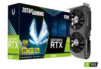 ZOTAC Gaming GeForce RTX 3050 Twin Edge OC 8GB GDDR6 PCIe 4.0 Gaming Graphics Card