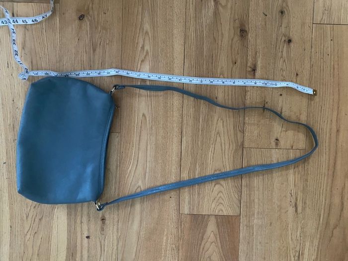 Grey real leather  bag