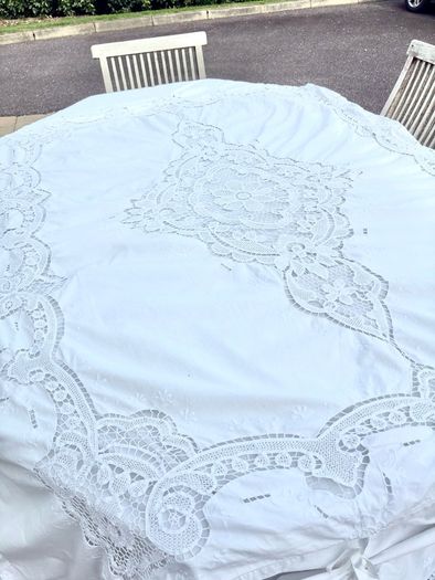 Handmade embroidered duvet cover