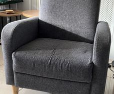 Grey armchair