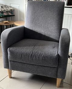 Grey armchair