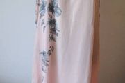 Brand new pink&amp;grey maxi floral dress size UK12 EU40 Postage included