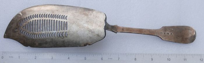 Georgian Silver Plated  "Gilbert" Pattern Fish Slice