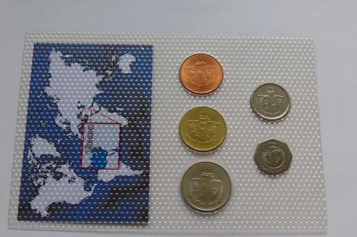 Lebanon Brilliant Uncirculated coins collectors set
