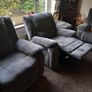 Recliner sofa and Two Recliner Chairs Image 7