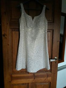 Cream and Gold dress Size 10