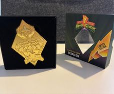 Power Rangers Medallion 24 karats gold plate