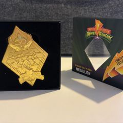 Power Rangers Medallion 24 karats gold plate