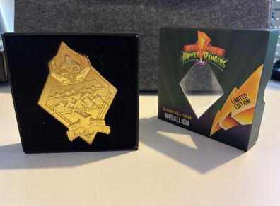 Power Rangers Medallion 24 karats gold plate