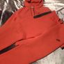 Nike Junior Tech fleece red tracksuit perfect condition worn twice size Image 2
