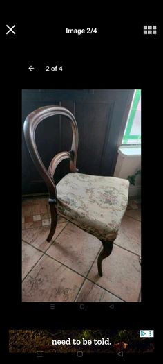 Lovely Victorian Spoon back chair. Good solid chair.