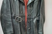 vintage genuine leather coat